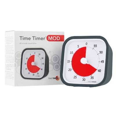 Time Timer MOD 60-Minute Visual Timer, Charcoal Gray (TTMM9)