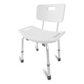 Medical Heavy-Duty Spa Bathtub Tool-Free Assembly Adjustable Height Shower Chair Bath Seat Bench wit