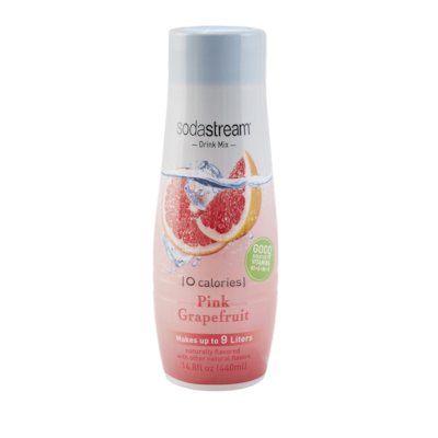 SodaStream Pink Grapefruit Zero Calorie Sparkling Drink Mix, 440ml