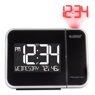 La Crosse Technology Projection Alarm Clock with Indoor Temperature and Humidity (616-1412)