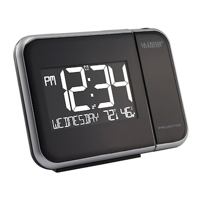 La Crosse Technology Projection Alarm Clock with Indoor Temperature and Humidity (616-1412)