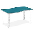HON Ribbon Shape Table Top, 54 x 30, Blue Agave (SW3054ENBA1)