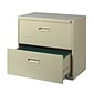 Space Solutions 2-Drawer Lateral File Cabinet, Letter-Width, Putty, 30" Wide (19295)