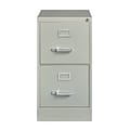 Hirsh Commercial Grade 2-Drawer Vertical File Cabinet, Letter-Width, Light Gray, 22 Deep (20405)