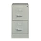 Hirsh Commercial Grade 2-Drawer Vertical File Cabinet, Letter-Width, Light Gray, 22" Deep (20405)