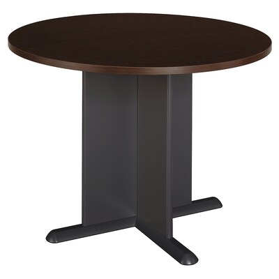 Bush Business Furniture 42 Inch Round Conference Table, Mocha Cherry/Graphite Gray (TB12942A)