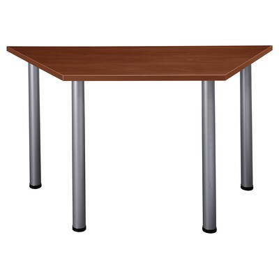 Bush Business Furniture Aspen 57W x 25D Trapezoid Table, Hansen Cherry (TS85403)