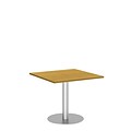 Bush Business Furniture 36W Square Conference Table with Metal Disc Base, Modern Cherry (99TBD36SMCSVK)