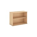 Bush Business Furniture 30H 2 Shelf Bookcase, Natural Maple, Installed (BK3036ACFA)