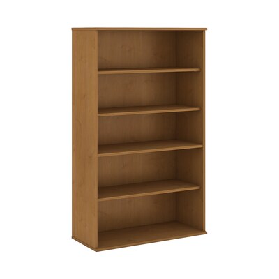 Bush Business Furniture 66H 5 Shelf Bookcase, Natural Cherry (BK6636NC)