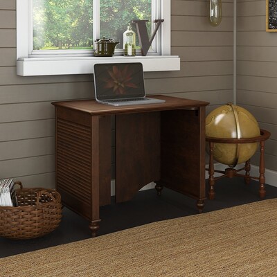 kathy ireland® Home by Bush Furniture Volcano Dusk 34W Desk, Coastal Cherry (ALA001CC)