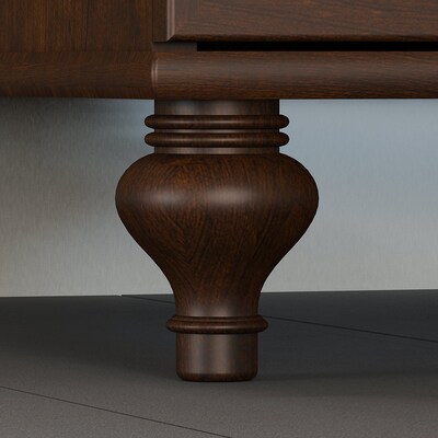 kathy ireland® Home by Bush Furniture Volcano Dusk 34W Desk, Coastal Cherry (ALA001CC)