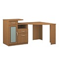 Bush Furniture Vantage Corner Desk, Light Dragonwood (HM66315A-03K)