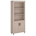 kathy ireland® Home by Bush Furniture Volcano Dusk Bookcase with Doors, Driftwood Dreams (KI30120-03)