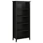 kathy ireland® Home by Bush Furniture Connecticut 5 Shelf Bookcase, Black Suede Oak (KI40103-03)