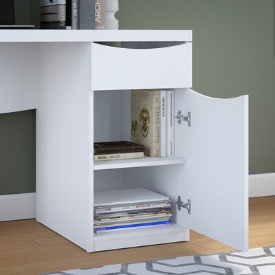 Bush Furniture Montrese 48"W Computer Desk, Pure White (MY72117-03)