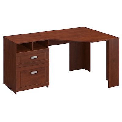 Bush Furniture Wheaton Reversible Corner Desk, Hansen Cherry (MY72813-03)