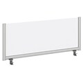 Bush Business Furniture 48W Desk Top Privacy Screen , Frosted Acrylic/Anodized Aluminum (PSP148FR)