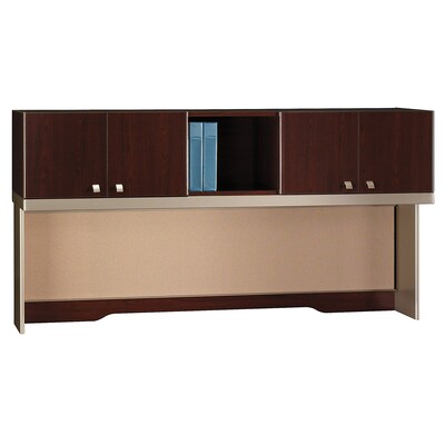 Bush Business Furniture Quantum 72W Tall Hutch, Harvest Cherry, Installed (QT1726CSKFA)