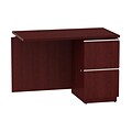 Bush Business Furniture Milano2 42W RH Single Pedestal Return, Harvest Cherry