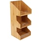 Mind Reader 'Goldie' 3 Tier Condiment Organizer, Bamboo Wood (3TIERBMB-BRN)