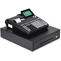 Casio® PCR-T2300 10-Line LCD 5-Bill Electronic Cash Register, Silver