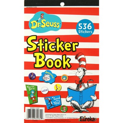 Cat in the Hat™ Sticker Book, 5 3/4 x 9 3/8, 536/PK, 4 PK/BD