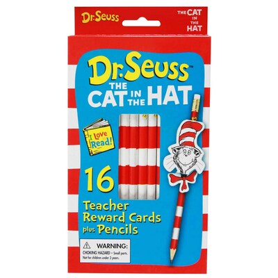 Eureka The Cat in the Hat Pencil Rewards with Toppers, 16 ct. (EU-610101)