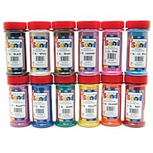 Hygloss Bucket O Sand Jars, Assorted Colors, 12/Pack (HYG29129)