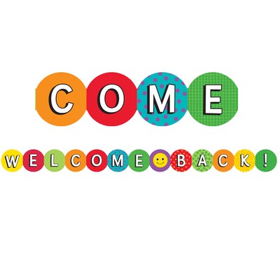 Hygloss Classroom Border, Welcome Back, Kindergarten - 6th Grade (HYG33613)