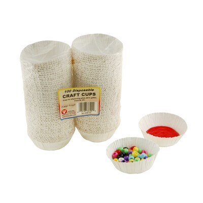 Hygloss Craft Cups, Kraft, 100/Pack (HYG36100)