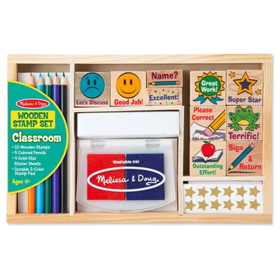 Melissa & Doug® Classroom Stamp Set