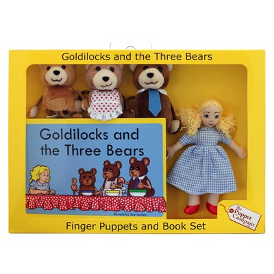 The Puppet Company, Traditional Story Sets Goldilocks and The Three Bears, 13.5 x 9.5, 5/set (PUC007902)