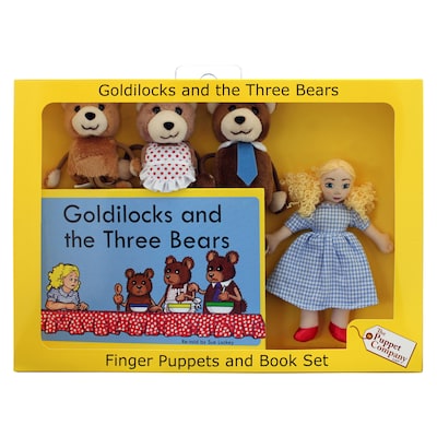 The Puppet Company, Traditional Story Sets Goldilocks and The Three Bears, 13.5 x 9.5, 5/set (PUC007902)