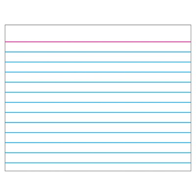 Trend® Wipe-Off® Charts, Index Card (white)