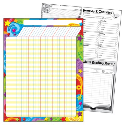 Trend Praise Words 'n Stars Incentive Chart, 17" x 22" (T-73350)