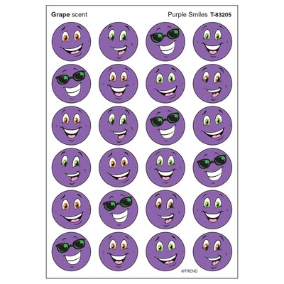 Trend Purple Smiles/Grape Stinky Stickers, 96 ct. (T-83205)