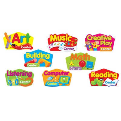 Primary Center Signs Mini Bulletin Board Set
