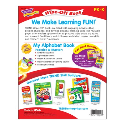 Trend® Wipe-Off® Book, My Alphabet Book