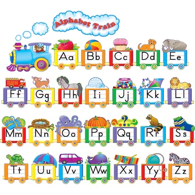 Teacher Created Resources Alphabet Train Bulletin Board Set, 31 pieces (TCR4421)