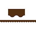 Teacher Created Resources® Chocolate Scalloped Border Trim  (Solid)