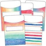 Teacher Created Resources® Watercolor Library Pockets, Pack of 105 (TCR5816)