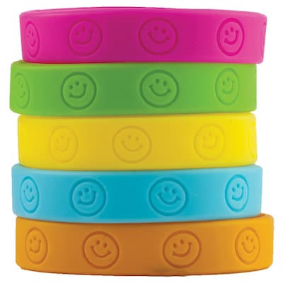 Teacher Created Resources Happy Faces Wristbands, Pack of 10 (TCR6550)