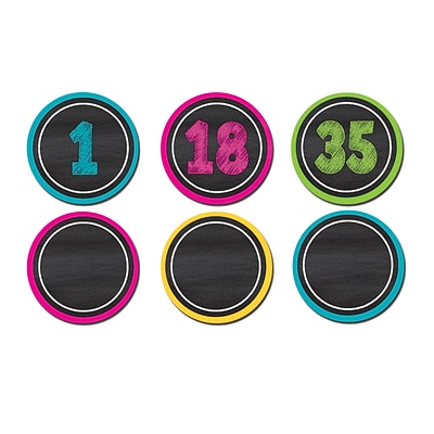 Teacher Created Resources Chalkboard Brights Numbers Magnetic Accents, 42/Pack (TCR77280)
