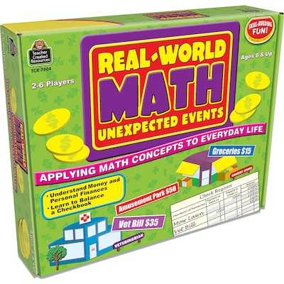 Teacher Created Resources Real World Math: Unexpected Events Game (TCR7804)