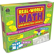Teacher Created Resources Real World Math: Unexpected Events Game (TCR7804)