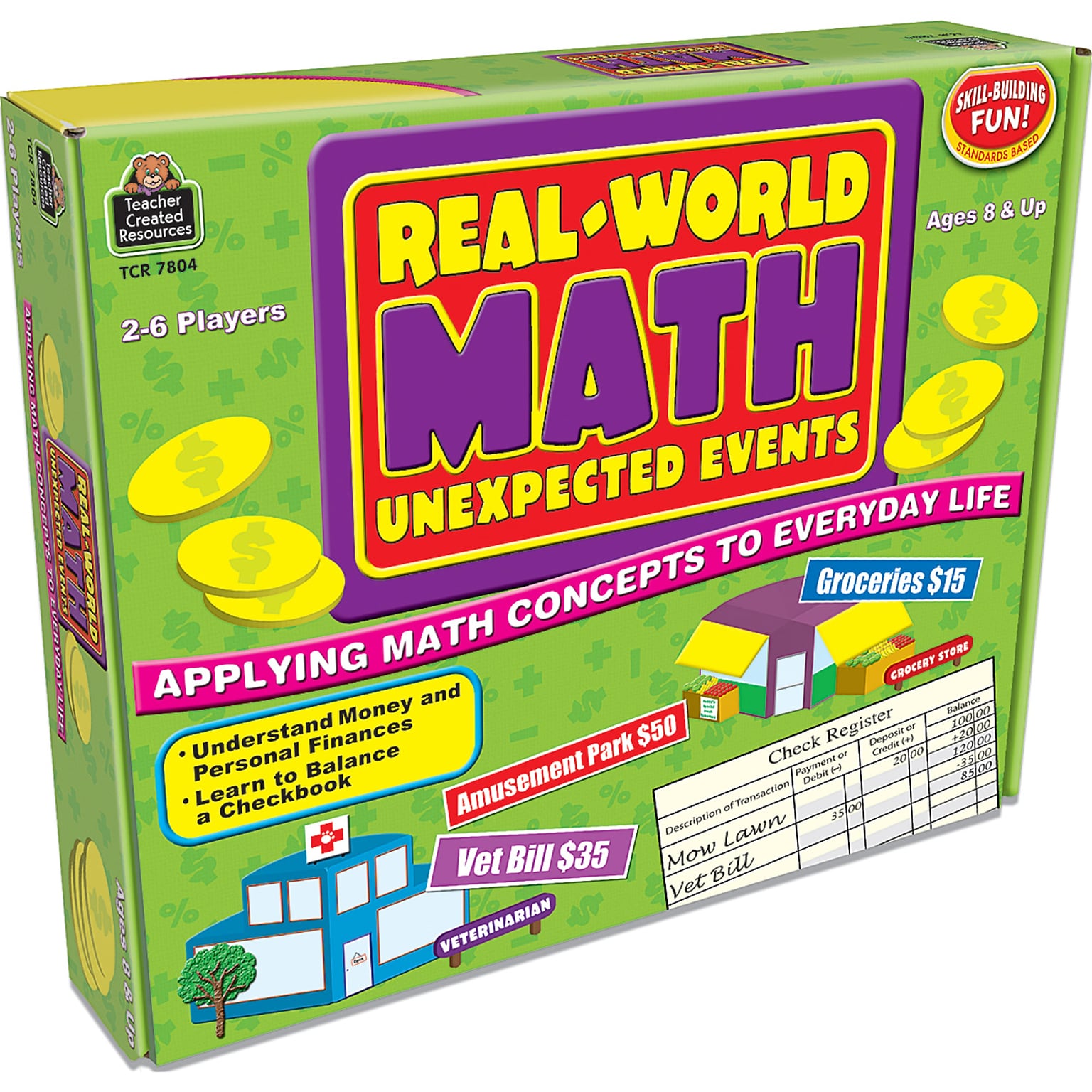 Teacher Created Resources Real World Math: Unexpected Events Game (TCR7804)