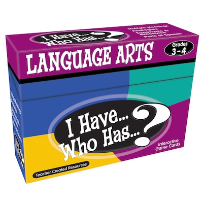 Teacher Created Resources I Have, Who Has Language Arts Game, Grade 3-4 (TCR7816)