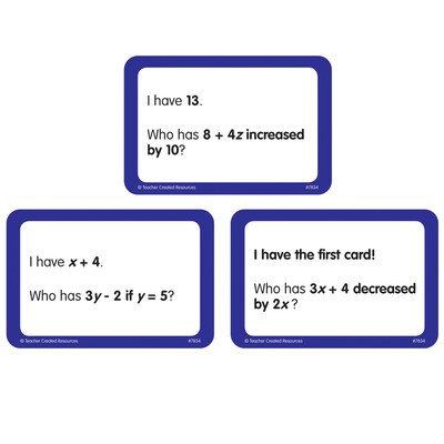 Teacher Created Resources I Have, Who Has Math Game, Grade 5-6 (TCR7834)