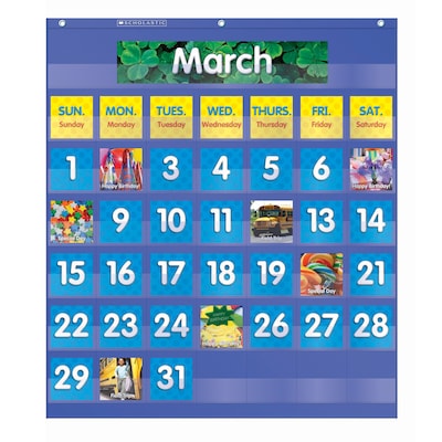 Teachers Friend Pocket Charts, Monthly Calendar, Grades K-5